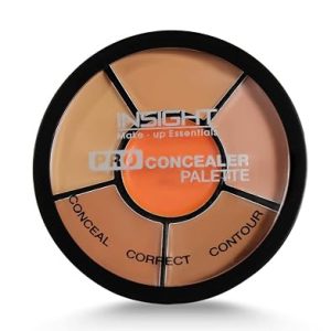Pro Concealer Palette – Shade Concealer | Makeup Wheel for Face | Satin–Matte Finish | 3-in-1 Conceal, Contour & Correct | Waterproof | Full Coverage | 15gm