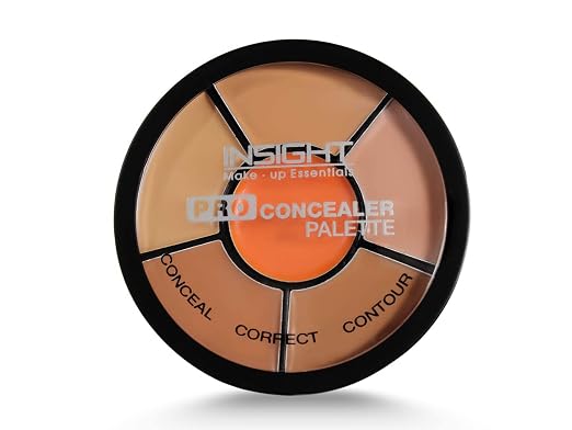 Pro Concealer Palette – Shade Concealer | Makeup Wheel for Face | Satin–Matte Finish | 3-in-1 Conceal, Contour & Correct | Waterproof | Full Coverage | 15gm