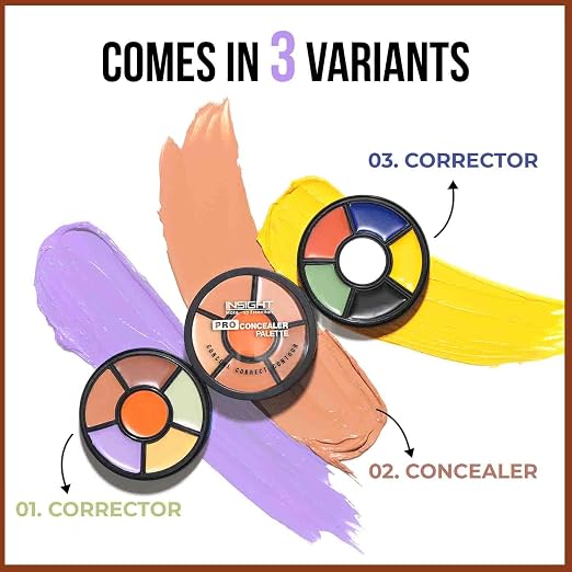 Pro Concealer Palette – Shade Concealer | Makeup Wheel for Face | Satin–Matte Finish | 3-in-1 Conceal, Contour & Correct | Waterproof | Full Coverage | 15gm - Image 2