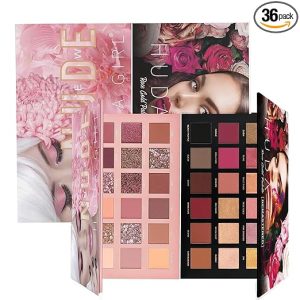 Rose Gold & Nude Eyeshadow Palette Combo Beauty Makeup Kit for Women