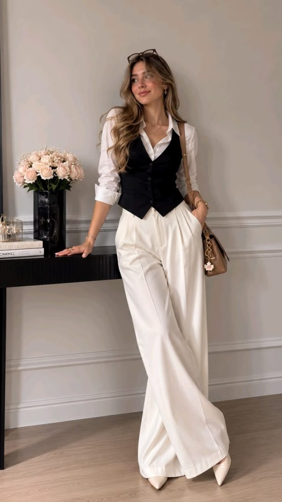 Nermosa High-Waist Korean Trousers with Wide Baggy Fit _ Trendy GenZ Streetwear Pants